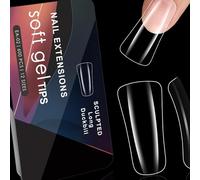 600 Piedi Anatra Stili Unghie Testi Gel Design Clear Per Salon E Home Coperte Piene Chiodi Manicure Arte Per Unghie Trasparente