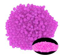 600 pietre decorative che si illuminano al buio, ciottoli da giardino, pietre luminose, alimentate dalla luce e dal sole, per decorazione esterna, vialetto, giardino, acquario per Halloween (viola)