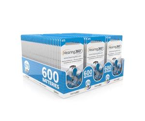 600 Pile Modello 675 Blu (PR44) - 100 Confezioni da 6 Batterie per Apparecchi Acustici 1,45V - Pile Acustiche Rayovac Varta Extra