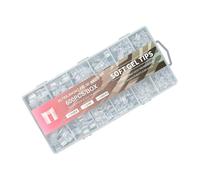 600 Pz Breve Mezza Coperture Unghie Suggerimenti Per La Forma Naturale E Facile Applicazione Polacca Per Le Feste Di Nozze Easy Trim Unghie Suggerimenti