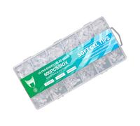 600 Pz Breve Mezza Coperture Unghie Suggerimenti Per La Forma Naturale E Facile Applicazione Polacca Per Le Feste Di Nozze Easy Trim Unghie Suggerimenti