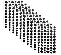 600 Pz Cerotti Neri per Brufoli, 240 Copri Brufoli Rotondi per il Viso, 240 Piccoli Cerotti per l'Acne a Forma di Stella e 120 Grandi Cerotti per l'Acne a Forma di Stella per Feste di Trucco