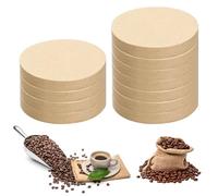 600 Pz Filtri Caffè in Carta, 64 mm Carta Filtro Rotonda, Filtri Caffe Naturali Non Sbiancata, Filtro da Caffè Non Sbiancati Naturale per Aeropress Macchina Caffe Accessori