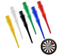 600 Pz Punte per Freccette in Plastica, Puntali per Freccette in Plastica, Punte di Ricambio Accessori per Freccettes con Filettatura 2BA Professionali, con Scatola di Immagazzinaggio (6 Colori)