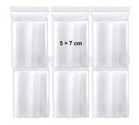 600 sacchetti con chiusura a pressione, 5 × 7 cm, piccoli sacchetti con chiusura lampo, sacchetti di plastica trasparenti richiudibili