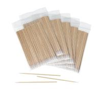 600 tamponi di cotone con punta di precisione, 10,2 cm, con bastoncini di legno, tamponi di cotone per microblading, per trucco, tatuaggi, pulizia dello smalto e artigianato