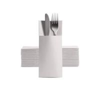 600 TOVAGLIOLI PORTAPOSATE BIANCO 40x30 cm AIRLAID (SIMILE STOFFA) POCKET
