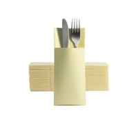 600 TOVAGLIOLI PORTAPOSATE CHAMPAGNE 40x30 cm AIRLAID (SIMILE STOFFA) POCKET
