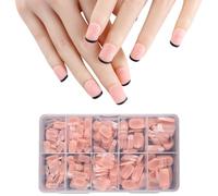 600 unghie artificiali in acrilico, copertura completa, per salone professionale e fai da te, unghie a pressione durevoli, per nail artist, casa e salone