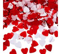6000 coriandoli in carta velina a forma di cuore bianco e rosso per San Valentino, decorazione da tavola romantica per il giorno di nozze