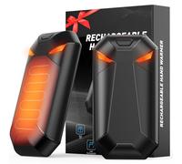 YAZEKY Scaldamani Elettrico, 6000mAh Scaldamani Ricaricabile 2 in 1, Scalda Mani Portatile Tascabile 3 Modalità di Riscaldamento, Scaldamani Riutilizzabile per Esterno, Regalo per Uomini Donne Natale