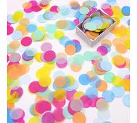 6000 Pezzi di Coriandoli Colorati, 60g Coriandoli di Carta Rotondi - Perfetti per Matrimoni, Compleanni, Feste & Celebrazioni - Ideali per Palloncini, Scatole Regalo, Decorazioni per Tavoli & Eventi
