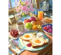 6000 Pezzi Puzzle per Adulti Pane e Frutta, puzzle Classico 6000 pezzi, Intrattenimento Creativo, Divertimento, Puzzles Regalo per il Relax, Decorazione per Murale 70x41inch