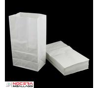 6000 SACCHETTI DI CARTA BIANCHI 17X34 CM, BUSTE RESISTENTI, SACCHI PER ALIMENTI
