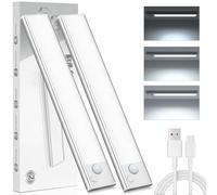 6000K Luce LED Sottopensile Cucina - Luci Sensore Batteria Armadio Lampada