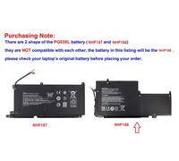 6000mAh Batteria per HP Spectre X360 15-AP002NG, X36015-AP000NX,PG03X (A)