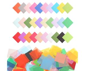 6000Pezzi Quadrati di Carta Velina Colorata per Crafts 2x2 Pollici