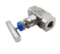 6000psi 1/4" 3/8" 1/2" BSP NPT M20 Female Bulkhead 304 316L Stainless Steel Needle Valve Flow Control(1l2 NPT F-F SS304)