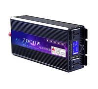 6000W Inverter di potenza a onda sinusoidale pura solare 12V 220/110 Convertitore sinusoidale puro Home Inverter solare Car Outdoor Bank Power Supply Exchange Migliora la dissipazione del calore(7000W