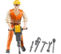 Bruder BRD60020 B World - Operaio Edile con Accessori