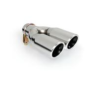 Terminale scarico auto inox universale per marmitta tuning cromato tubo acciaio