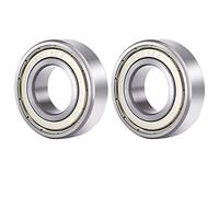 6003 ZZ, 2 cuscinetti a sfera, 17 mm x 35 mm x 10 mm, cuscinetti a sfera radiale a doppia protezione per fai da te, torni, motori, stampanti 3D, fresatrici, vari dispositivi meccanici, ecc.