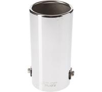 60054 T-2 Oval - Terminale Di Scarico in Acciaio Inox, 80 X 70 Mm