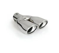 Terminale di Scarico Universale Acciaio Inox Lucidato per Auto Tuning Ø 32-50 mm