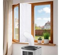 600CM(236") Guarnizione Finestra Condizionatore mobile con cerniera e nastro adesivo,Hot Air Stop,Guarnizione Condizionatore per asciugatrice e asciugatrice,Mantenere la casa fresca