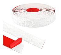 600cm*3.6cm Modanatura Adesiva, Rifiniture da Parete, 3D Finitura Decorativa per Bordi Specchio, Mobili, Cornici Porte, Soffitti, Home Decoration(Bianco)