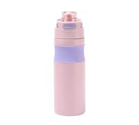 600ml / 20oz, Tazza Termica, Bicchiere Termico, Coperchio A Scatto con Apertura One-Touch, Ermetica e Antigoccia, Ideale per Scuola, Lavoro, Sport e Campeggio(Pink)