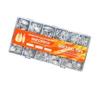 600PCS Semi Opaco Press On Nails Natural Fit Copertura Completa Unghie Finte ABS Punta di Cristallo Per Le Donne Manicure Strumento Semi Opaco Cristallo Falso Nail