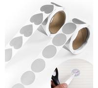 600pz Adesivi Gratta e Vinci, 2,5cm Rotondi e a Forma di Cuore Etichette Gratta e Vinci Autoadesivi Crea il Tuo Adesivo Gratta e Vinci per Biglietti Della Lotteria (Argento)