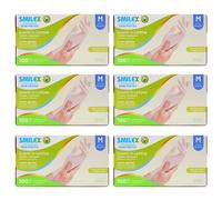 600pz Guanti in Lattice monouso SMILEX SKIN PROTEK talcati Taglia M