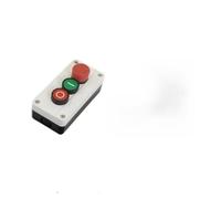 600V 10A Momentary 1NO Green 1NC Red Sign Flat PushButton 1NC Maintain Latching Red Emergency Stop PushButton Switch Station Box