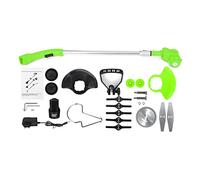 600W Potente tagliaerba Elettrico taglierina Weeder 18VF Tosaerba Macchina da Taglio a Batteria attrezzo da Giardino con Batteria agli ioni di Litio 2PC(1 Battery)