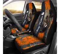601 2 Pezzi Coprisedile Universale per Auto Anteriore Impedire Sporco Sedili per Auto Decorativi Accessori per SUV Camion Sedan Berlina Furgoni Vita di Caccia al Cinghiale per Gli Amanti della Caccia
