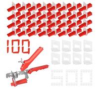 601 Pezzi Distanziatori per Piastrelle Livellatori per Piastrelle Cunei Per piastrelle con Inserti per Piastrelle 1mm Pinza per Piastrelle a Serraggio per Piastrelle da Parete e da Pavimento