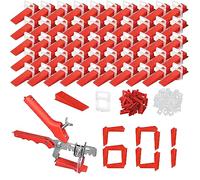 601 pezzi Distanziatori per Piastrelle Livellatori per Piastrelle Cunei per Piastrelle con Inserti per Piastrelle 3mm Pinza per Piastrelle a Serraggio per Piastrelle da Parete e da Pavimento