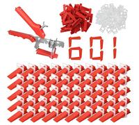 601 Pezzi Livellatori per Piastrelle Cunei per Piastrelle Distanziatori per Piastrelle Kit Sistema di Livellamento per Piastrelle Con Pinza per Piastrelle per Piastrelle per Piastrelle Pavimenti