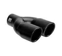 Terminale scarico universale inox black doppio TS-73N 37-60mm