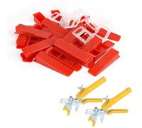 602 Pezzi Sistema di Livellamento per Piastrelle, RISVOWO Livellatori per Piastrelle, 200pz Cunei per Piastrelle Riutilizzabili, 400pz Clip Distanziatori da 2mm, Ausilio per La Posa di Piastrelle