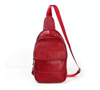 6023 Borsa a tracolla monospalla in pelle bovina pieno fiore con texture litchi