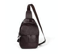 6023 Casual Litchi Texture Soft Face Pelle bovina pieno fiore Borsa a tracolla p