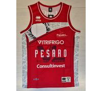 6024/8 ERREA PESARO BASKET 2' CANOTTA MAGLIA GIOCO LBA LEGA BASKET