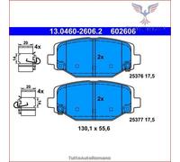 602606 Kit pastiglie pattini freno Ate Posteriore per FIAT FREEMONT LANCIA VOYA