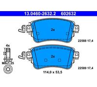 602632 Kit pastiglie freno, Freno a disco Ate