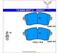 602637 Kit pastiglie pattini freno Ate Anteriore per LAND ROVER RANGE EVOQUE DI