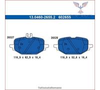 602655 Kit pastiglie pattini freno Ate Posteriore per MERCEDES 400 300