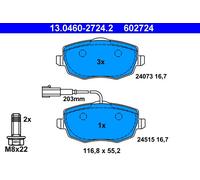 602724 Kit pastiglie freno, Freno a disco Ate